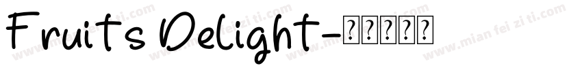 Fruits Delight字体转换